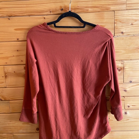 Comp Vintage burnt orange half sleeve dress shirt - Picture 2 of 3